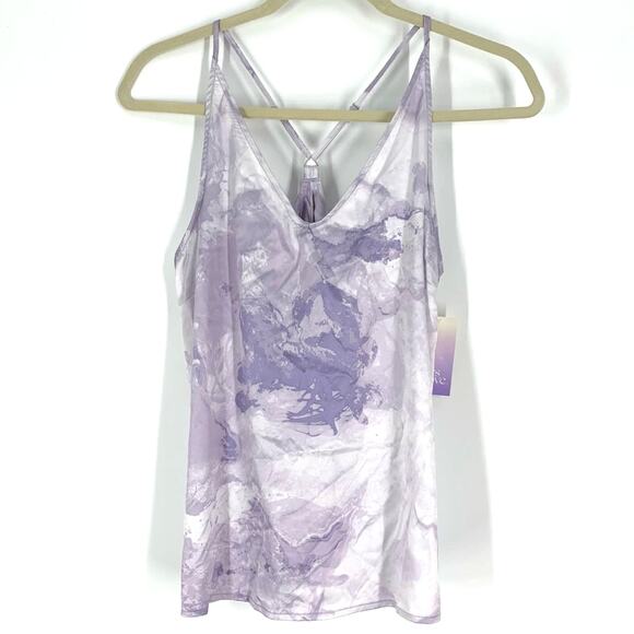 Stars Above Women's Purple Tie-Dye Satin Sleep Camisole Size XS - Picture 2 of 6